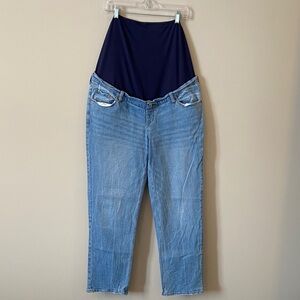 Abercrombie & Fitch Maternity Straight Leg Jeans Light Wash